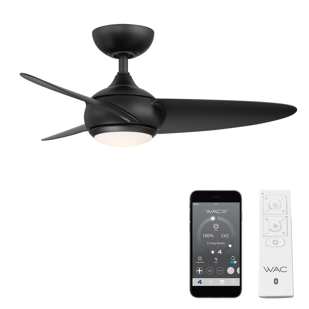 ##Antique Hardware## Loft 3-Blade LED Smart Ceiling Fan
