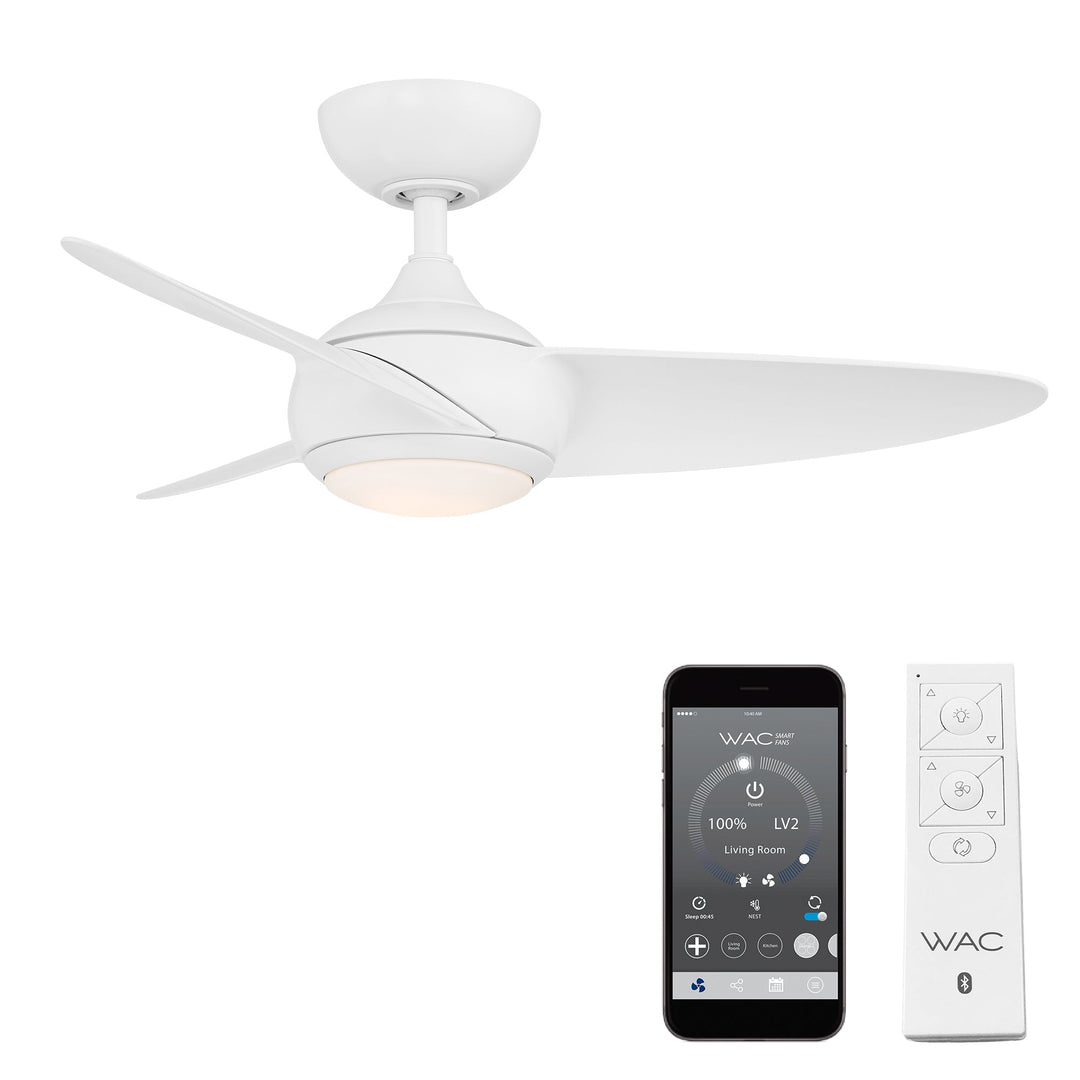 ##Antique Hardware## Loft 3-Blade LED Smart Ceiling Fan