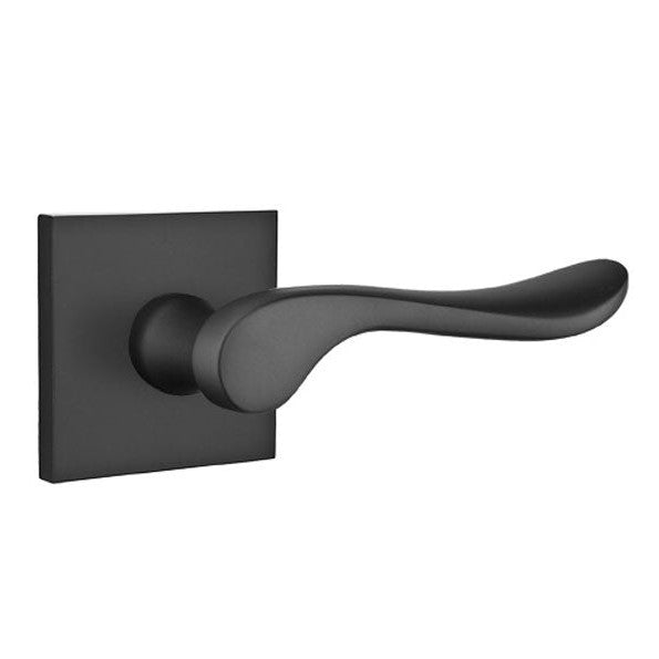 Antique Hardware Emtek Solid Brass Luzern Lever With Square Rosette (Several Finish Options) EMTEK LEVER DOOR KNOB