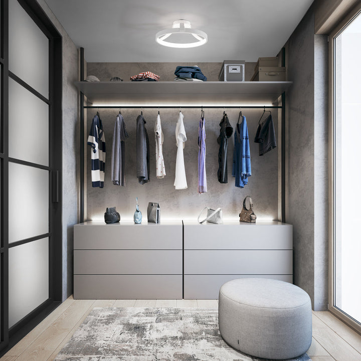 ##Antique Hardware## Chaucer LED Semi-Flush Mount