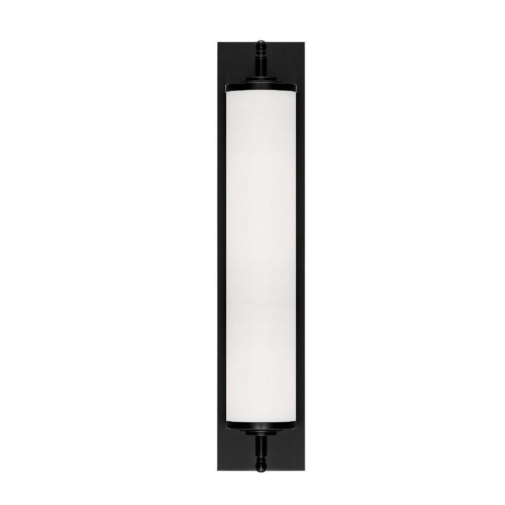 ##Antique Hardware## Foster 1 Light Matte Black Bathroom Vanity