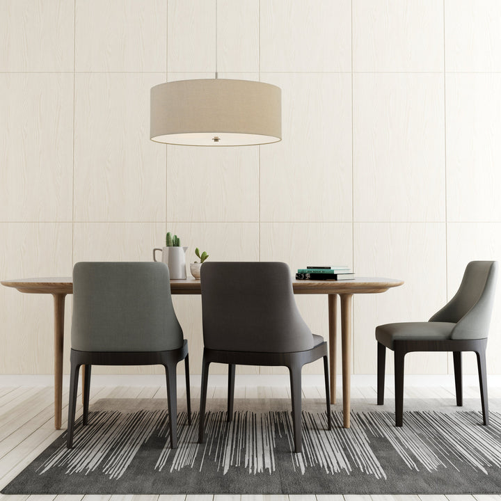 ##Antique Hardware## 60W X 3 ADDISON DRUM PENDANT FIXTURE. DIA:24"