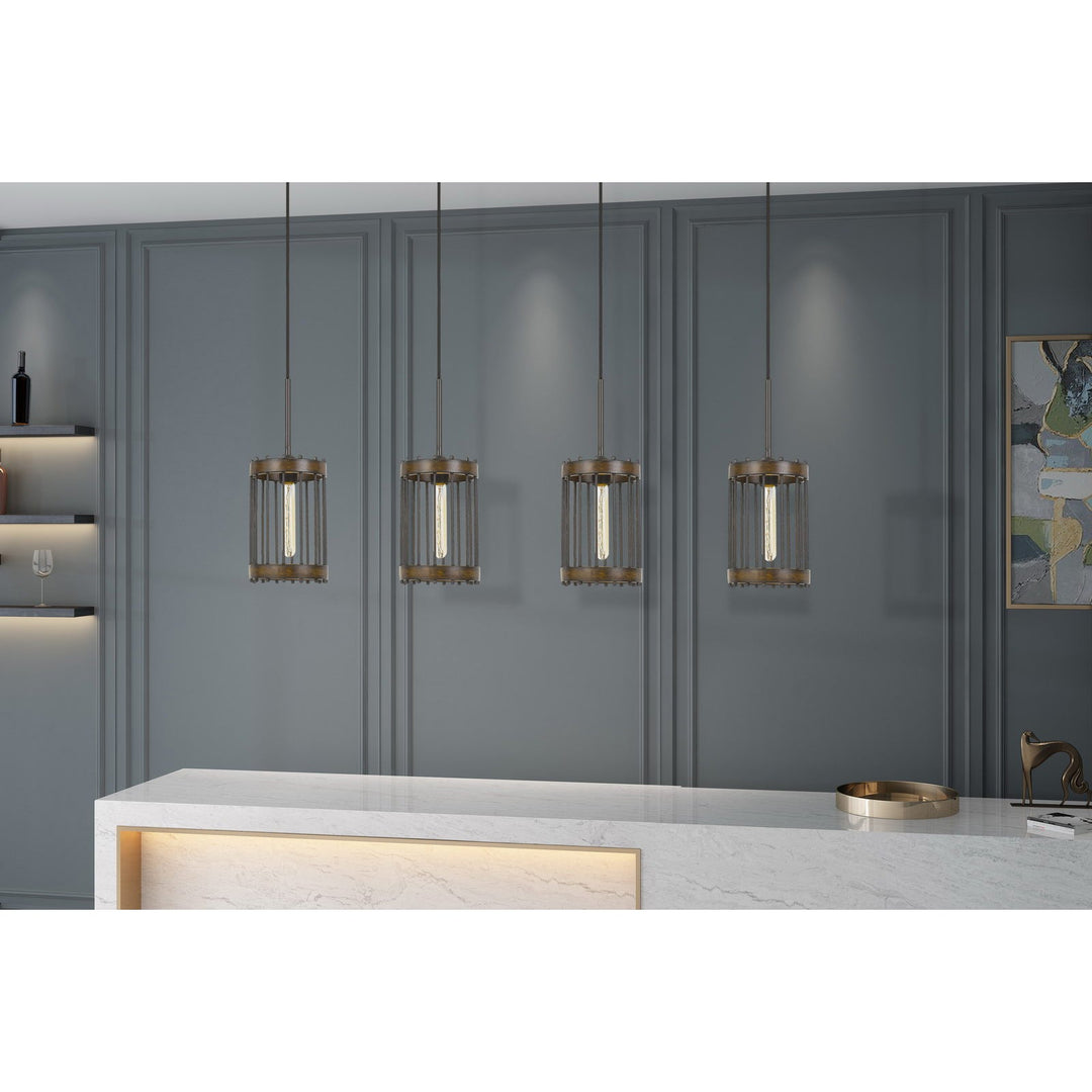 ##Antique Hardware## CANTANIA 60W METAL PENDANT FIXTURE (EDISON BULBS NOT INCLUDED)