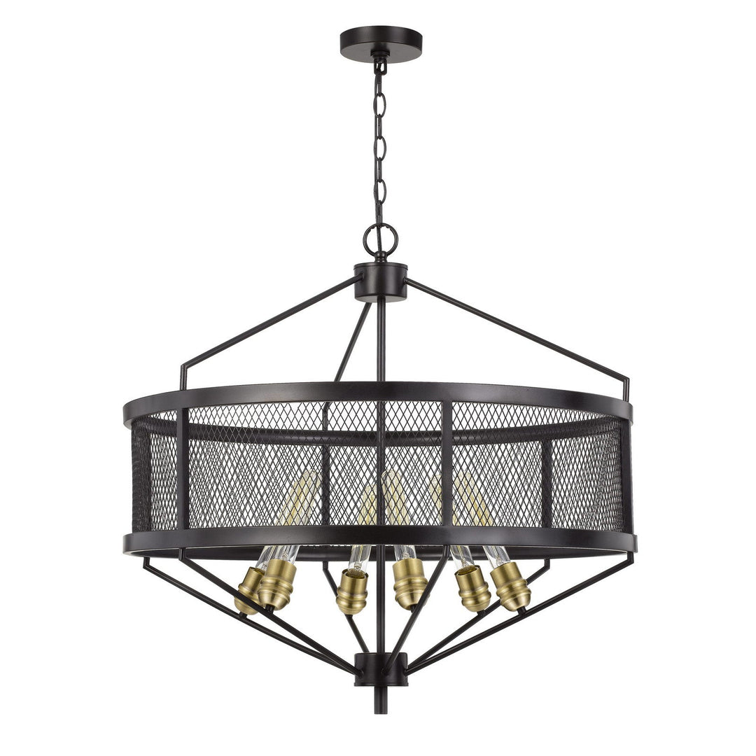 ##Antique Hardware## 60W X 6 HALLE METAL CHANDELIER (EDISON BULBS ARE NOT INCLUDED)
