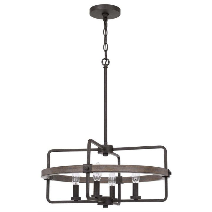 ##Antique Hardware## 60W X 4 RAWLINS METAL CHANDELIER