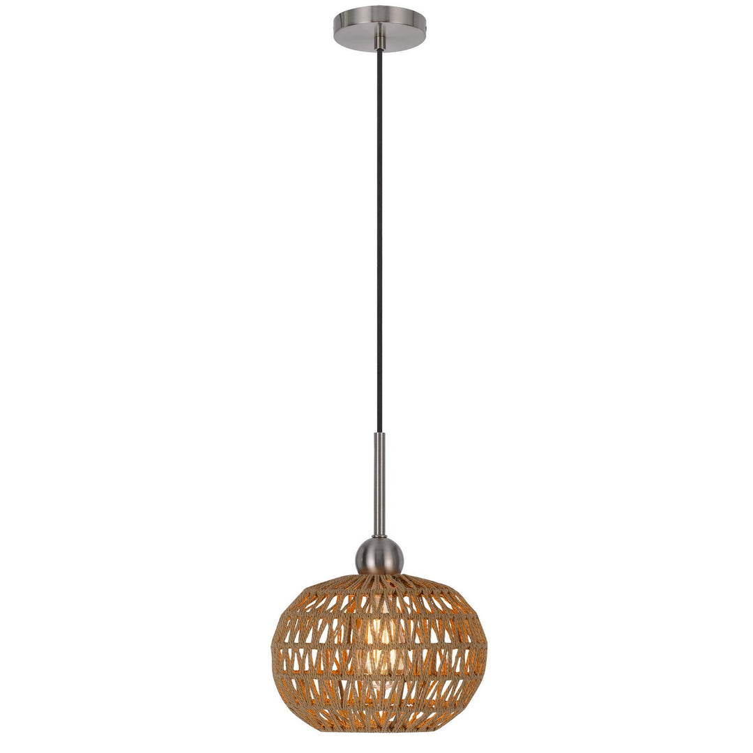 ##Antique Hardware## 60W MEDAN ROPED PENDANT FIXTURE