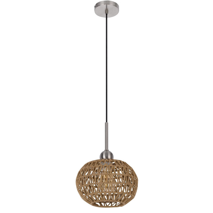 ##Antique Hardware## 60W MEDAN ROPED PENDANT FIXTURE