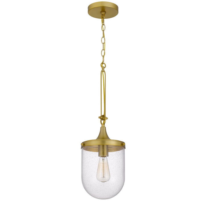 ##Antique Hardware## 60W ITHACA BUBBLED GLASS PENDANT FIXTURE
