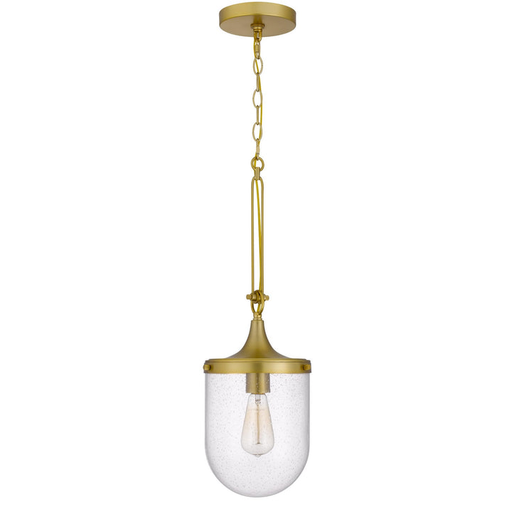 ##Antique Hardware## 60W ITHACA BUBBLED GLASS PENDANT FIXTURE