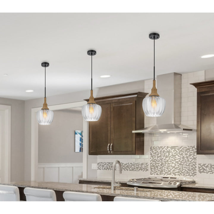 ##Antique Hardware## MONROE 60W GLASS PENDANT LIGHT WITH BURLAP ROPED FONT