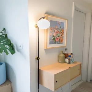 ##Antique Hardware## Faye Plug-In Sconce