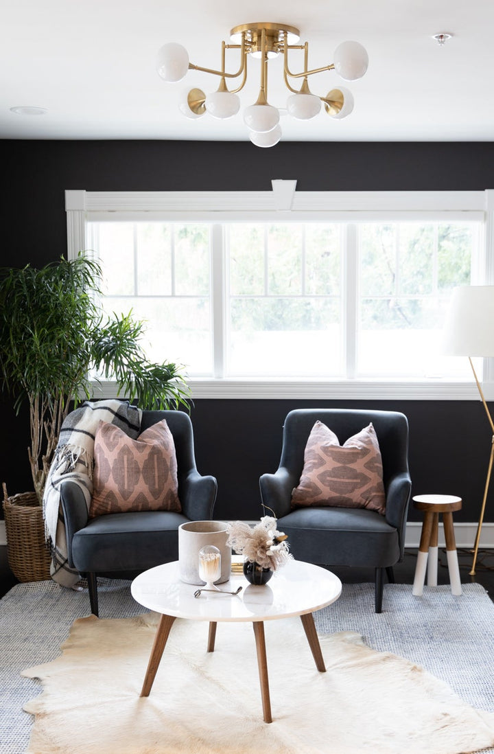 ##Antique Hardware## Fleming Semi Flush