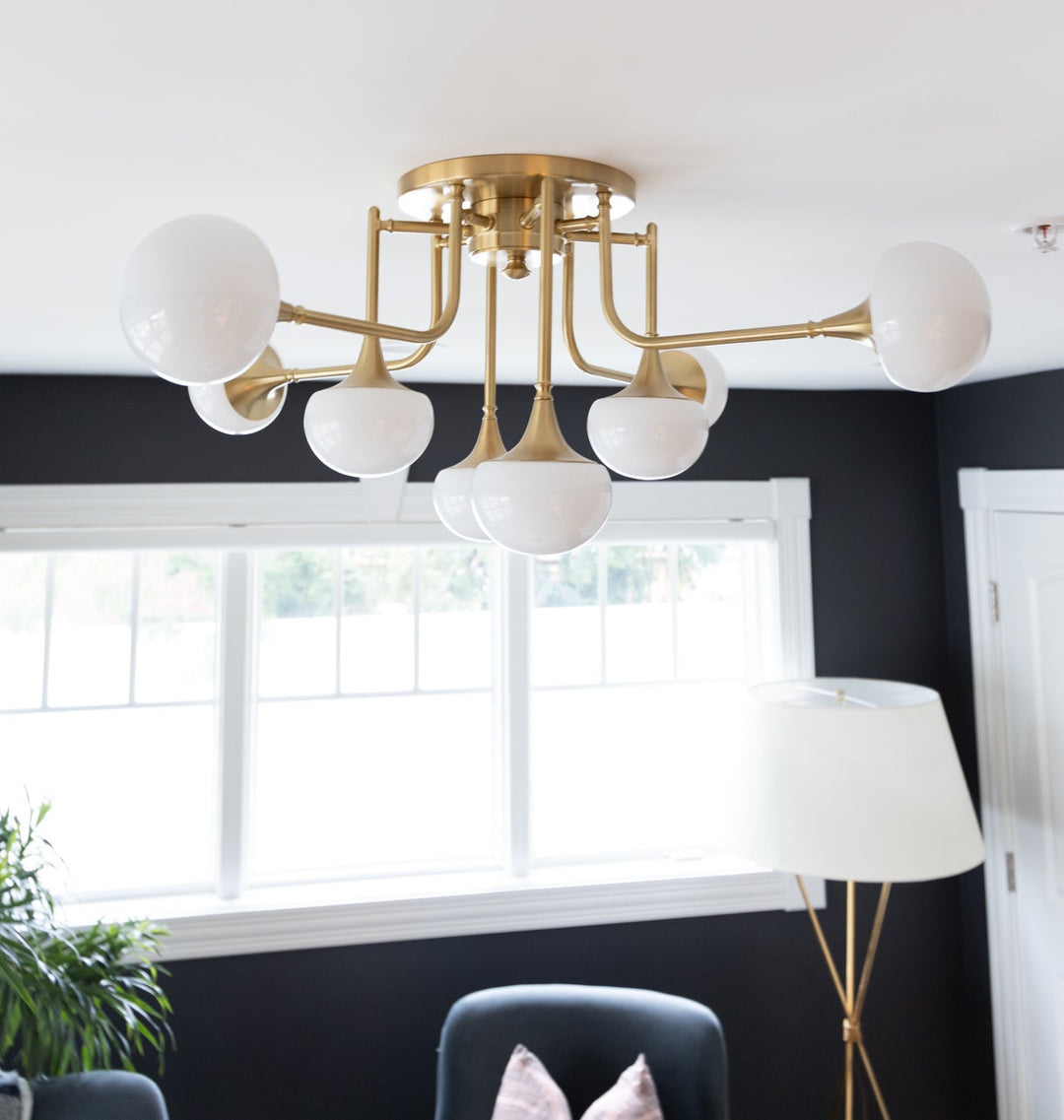 ##Antique Hardware## Fleming Semi Flush