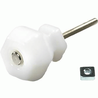 ##Antique Hardware## 1 1/2 Inch Depression Hexagon Glass Cabinet and Furniture Knobs (Several Colors Available)