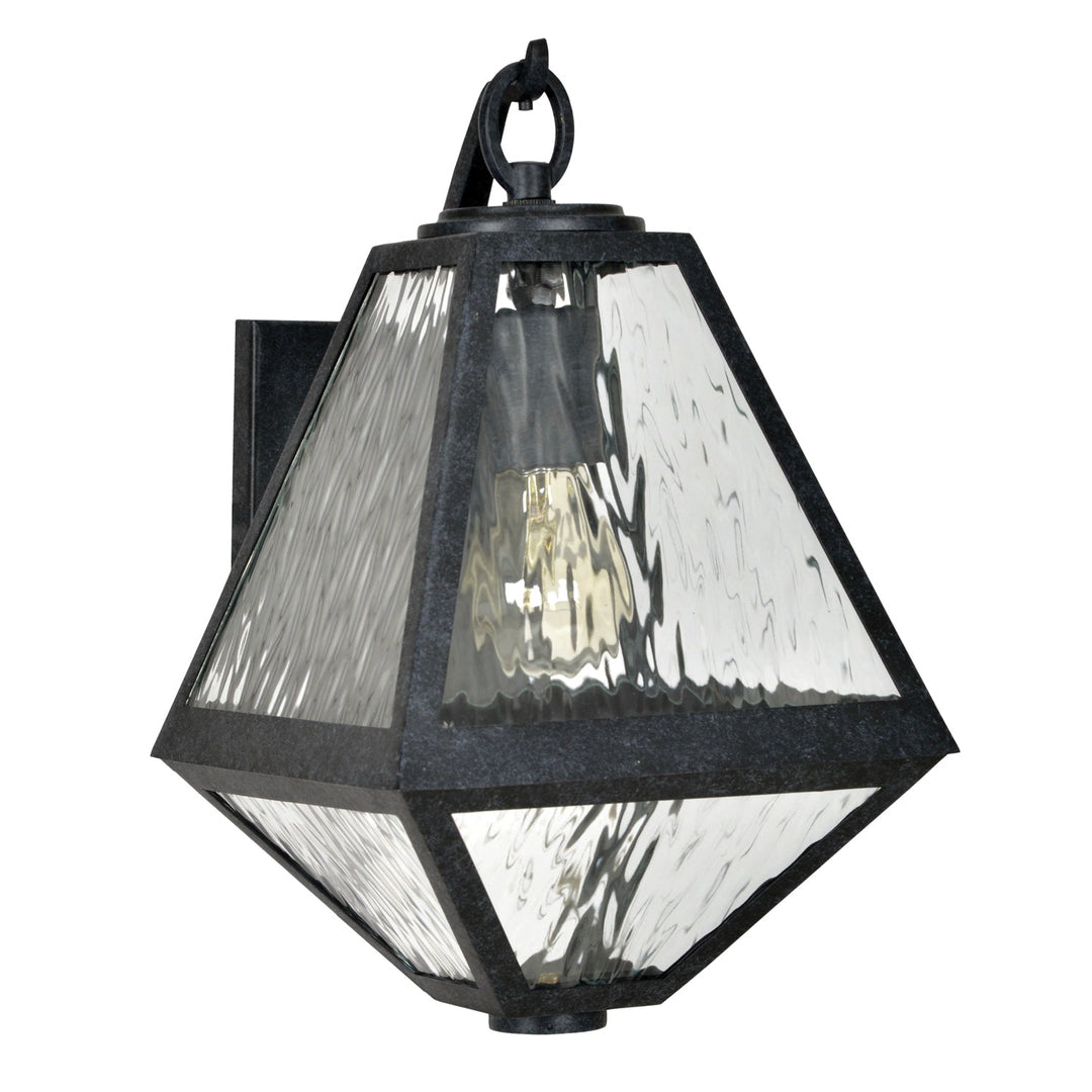 ##Antique Hardware## Brian Patrick Flynn Glacier 1 Light Black Charcoal Outdoor Sconce