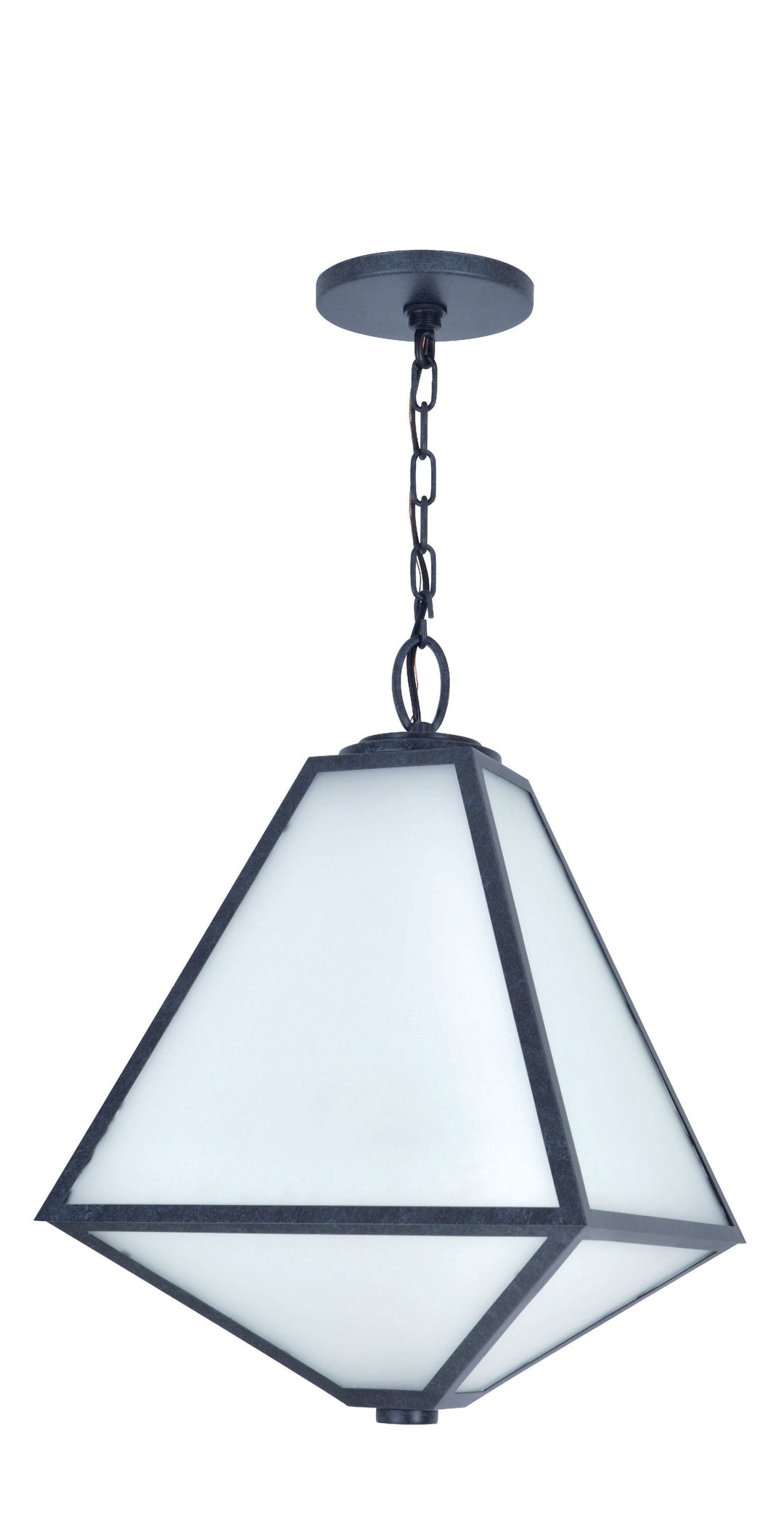 ##Antique Hardware## Brian Patrick Flynn Glacier 3 Light Black Charcoal Outdoor Pendant