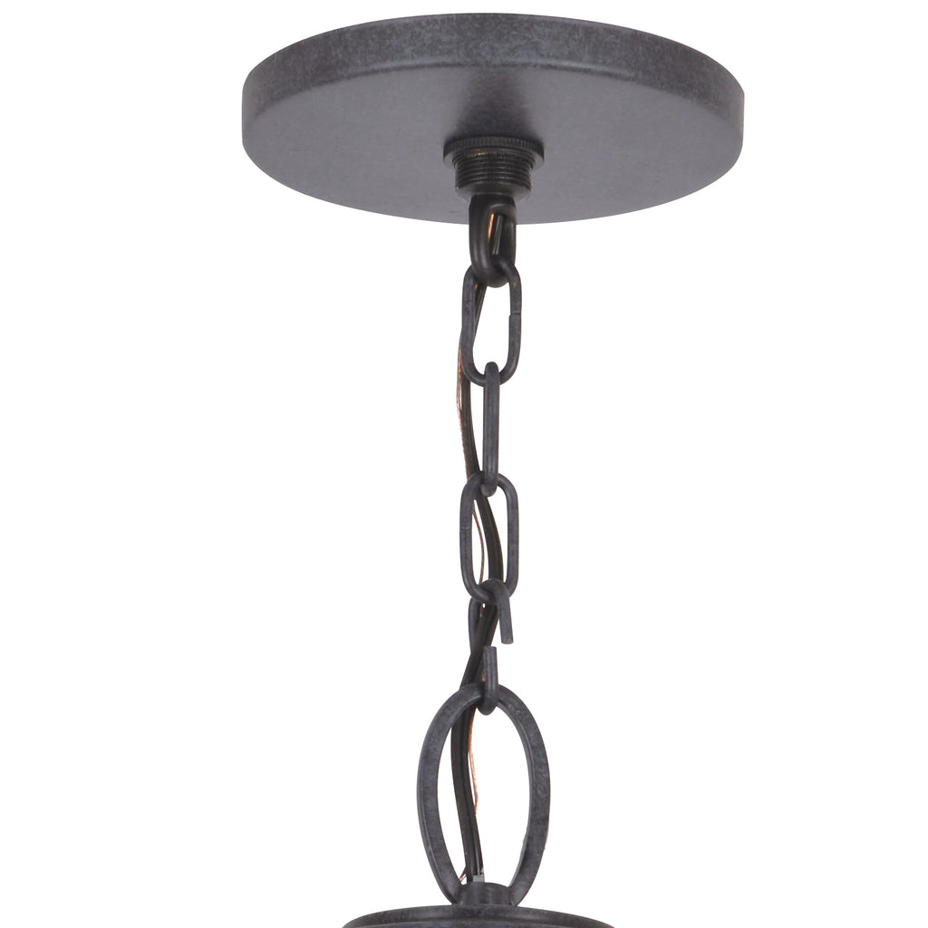 ##Antique Hardware## Brian Patrick Flynn Glacier 3 Light Black Charcoal Outdoor Pendant