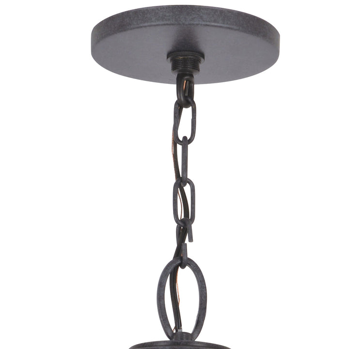 ##Antique Hardware## Brian Patrick Flynn Glacier 3 Light Black Charcoal Outdoor Pendant