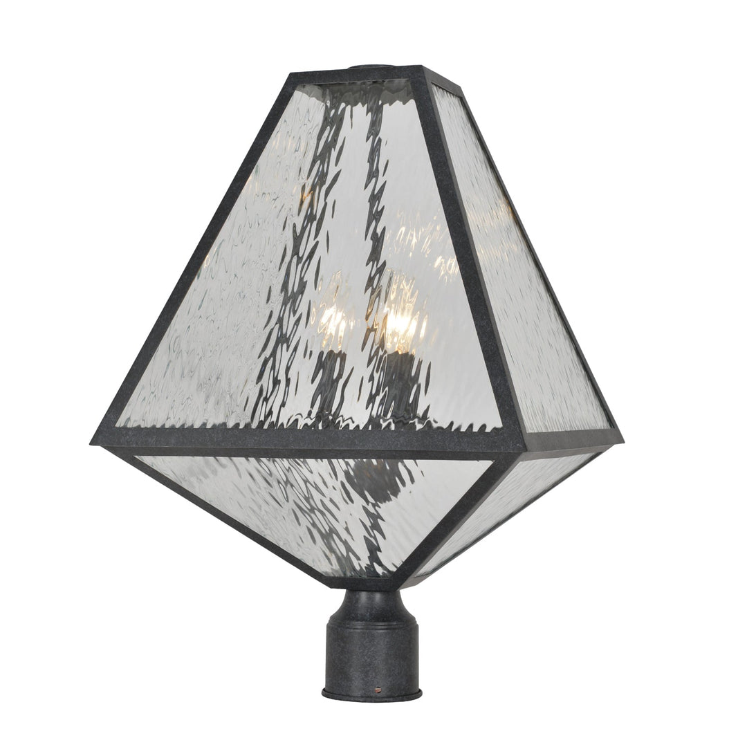 ##Antique Hardware## Brian Patrick Flynn Glacier 3 Light Black Charcoal Large Outdoor Post