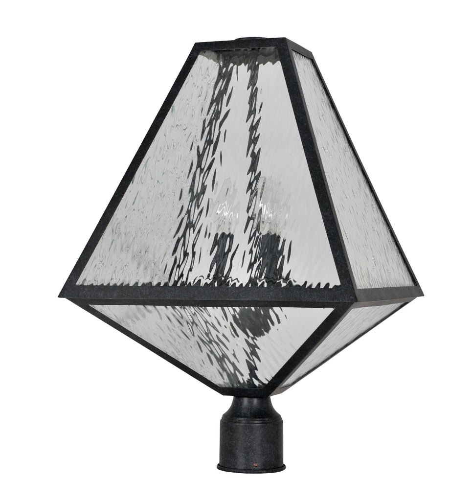 ##Antique Hardware## Brian Patrick Flynn Glacier 3 Light Black Charcoal Large Outdoor Post