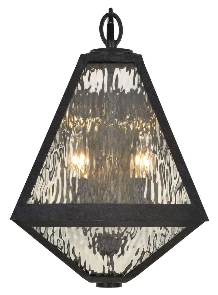 ##Antique Hardware## Brian Patrick Flynn Glacier 2 Light Black Charcoal Outdoor Sconce