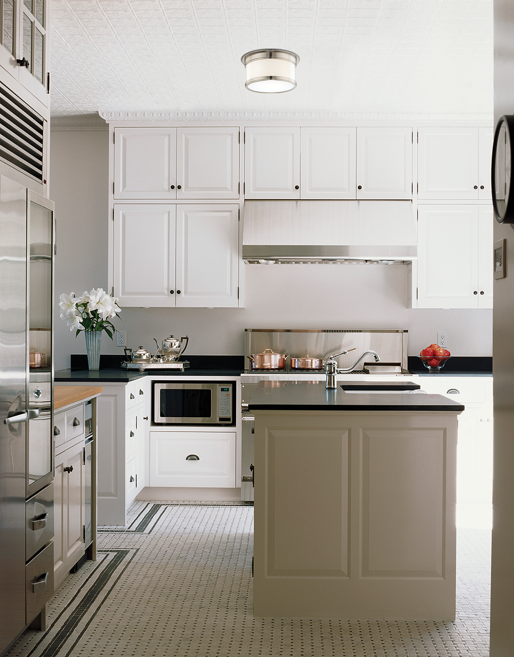 ##Antique Hardware## Geneva Flush Mount