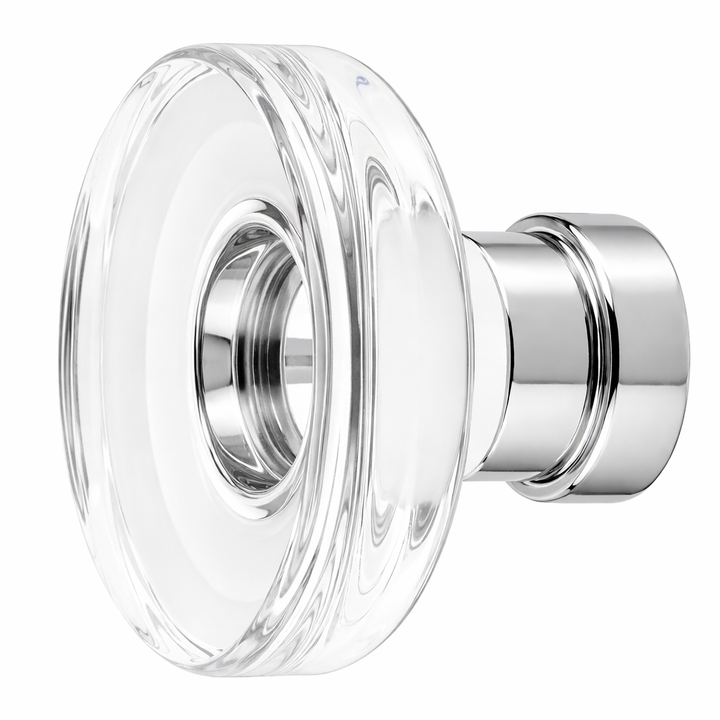 1 1/4 Inch Clear Crystal Glass Grayson Cabinet & Furniture Knob