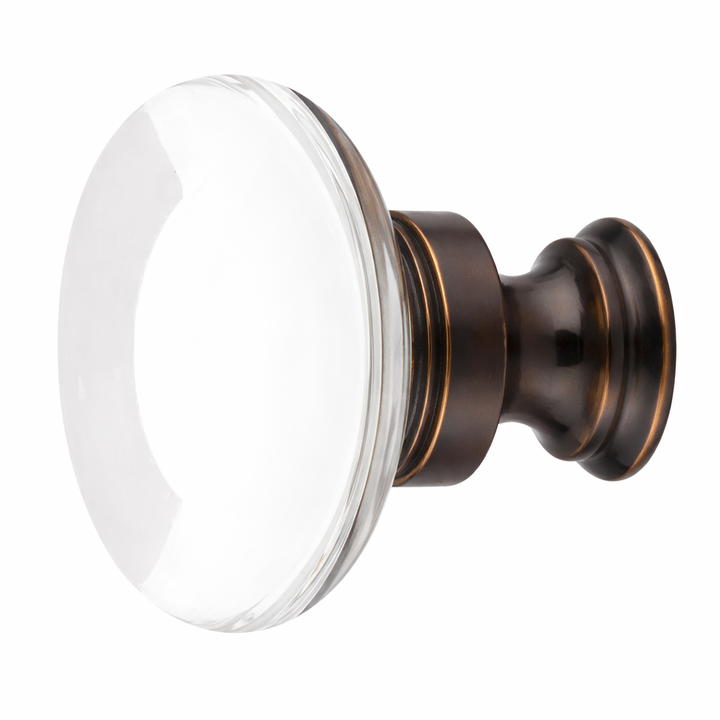 1 3/4 Inch Clear Crystal Glass Providence Cabinet & Furniture Knob