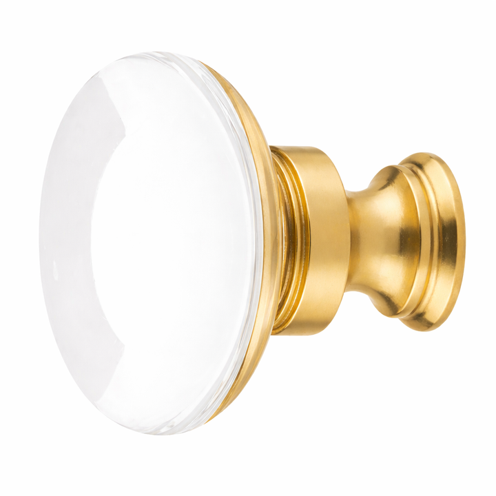 1 3/4 Inch Clear Crystal Glass Providence Cabinet & Furniture Knob