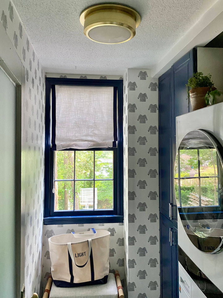 ##Antique Hardware## Greenport Flush Mount