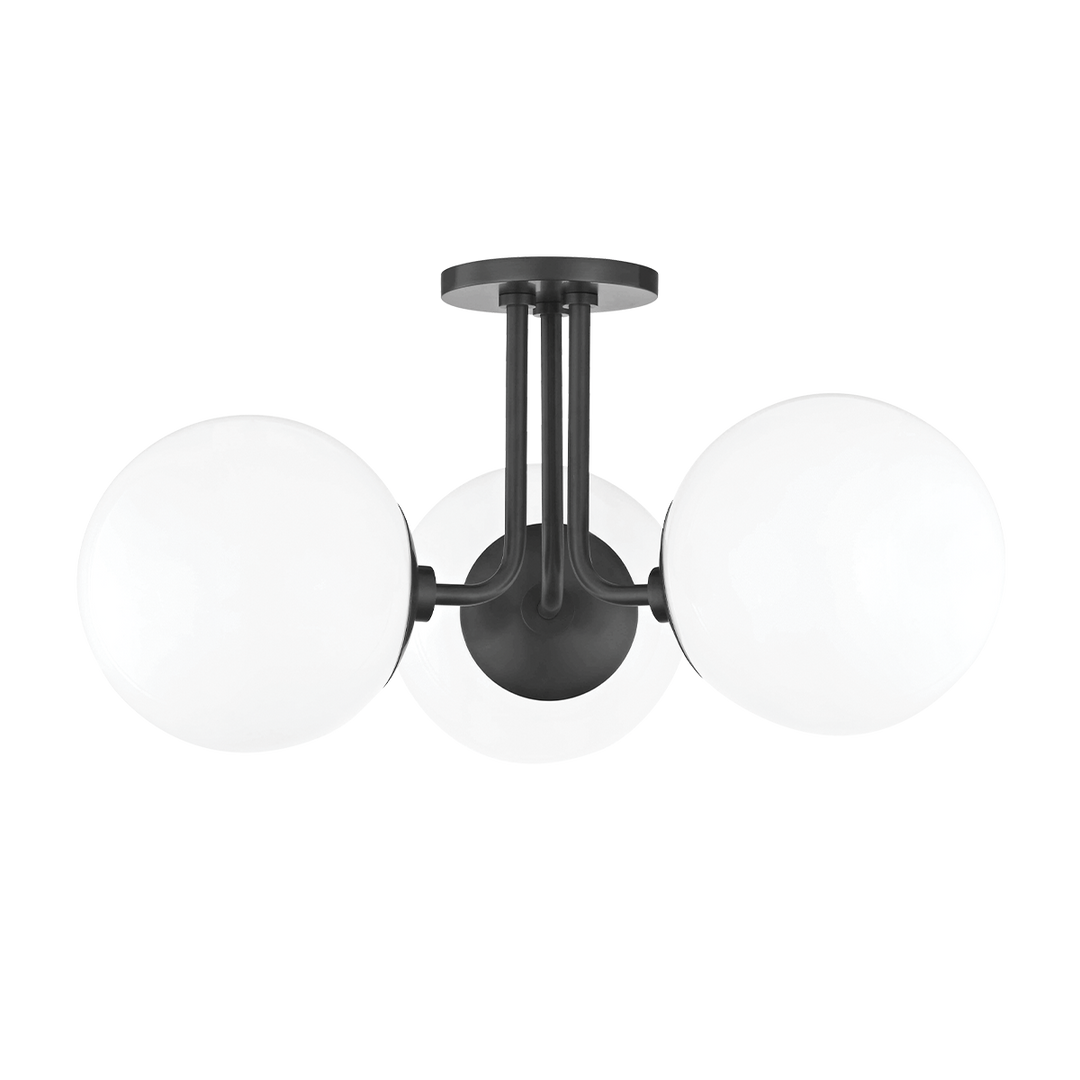 ##Antique Hardware## Stella Semi Flush