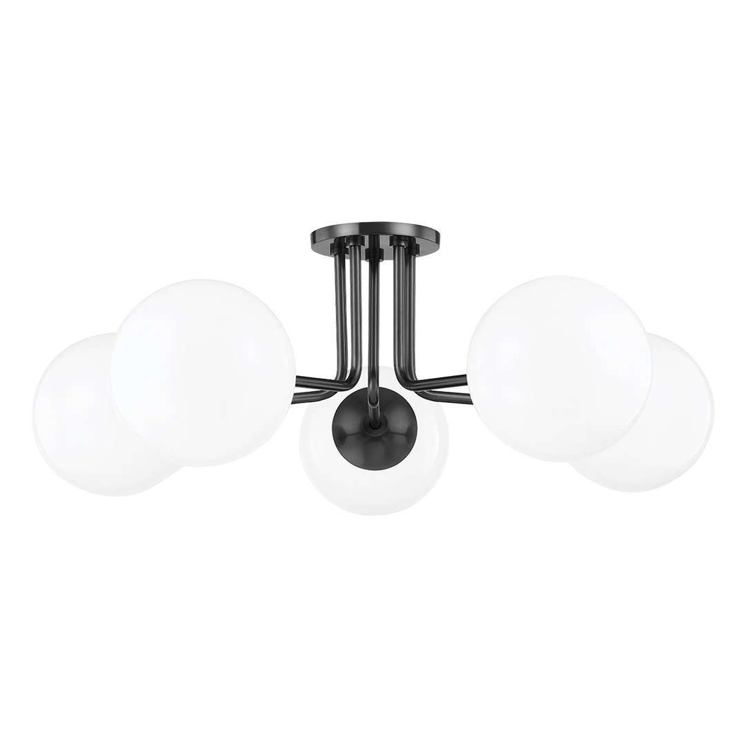 ##Antique Hardware## Stella Semi Flush