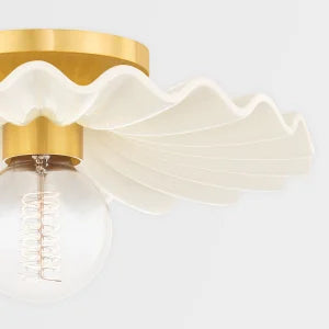 ##Antique Hardware## Tinsley Flush Mount