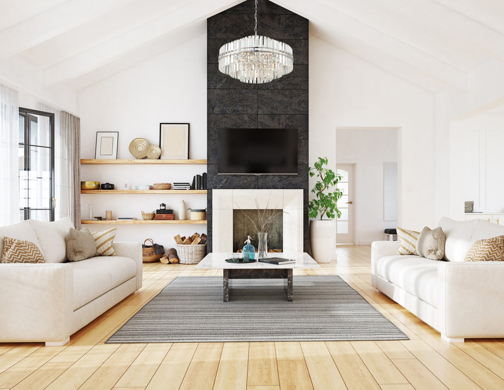 ##Antique Hardware## Hayes 16 Light Polished Nickel Chandelier