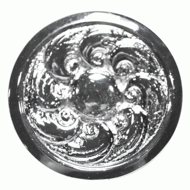 ##Antique Hardware## 1 7/8 Inch Solid Brass Round Ocean Waves Cabinet & Furniture Knob