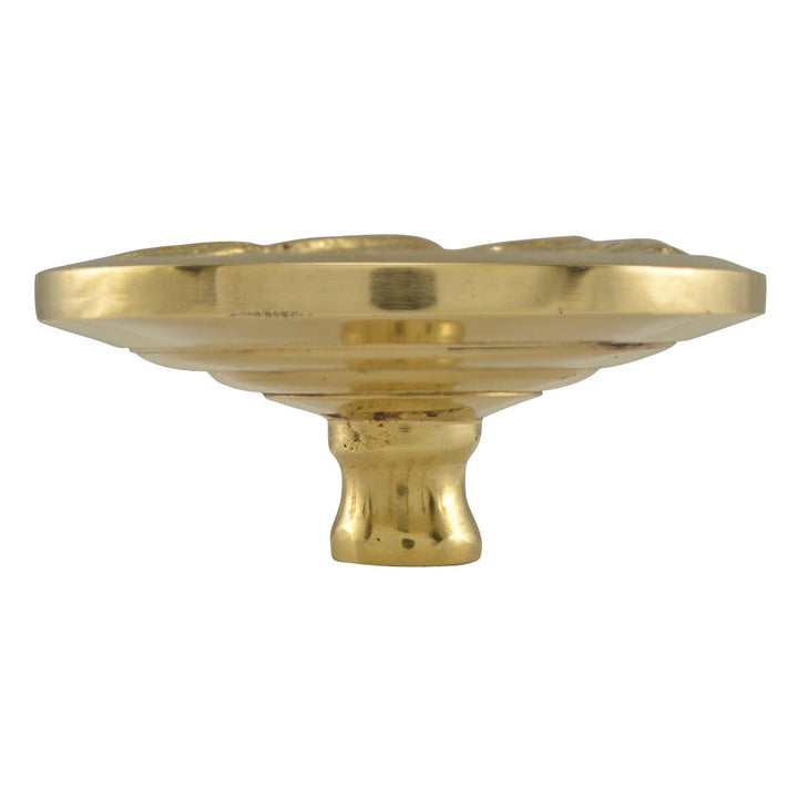 ##Antique Hardware## 1 7/8 Inch Solid Brass Round Ocean Waves Cabinet & Furniture Knob