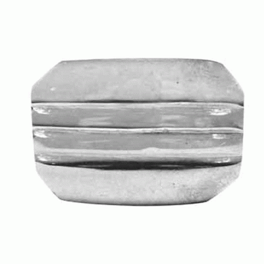 ##Antique Hardware## Brass Art Deco Style Rectangular Art Deco Style Lined Knob for Cabinets & Furniture