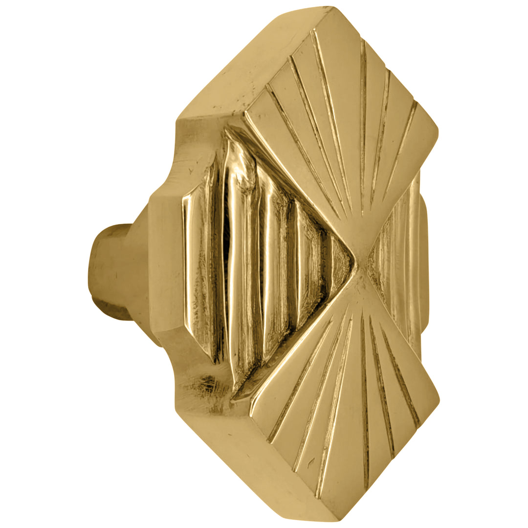 Antique Hardware Art Deco Fanfare Solid Brass Spare Door Knob Set (Several Finishes Available) SPARE DOORKNOBS