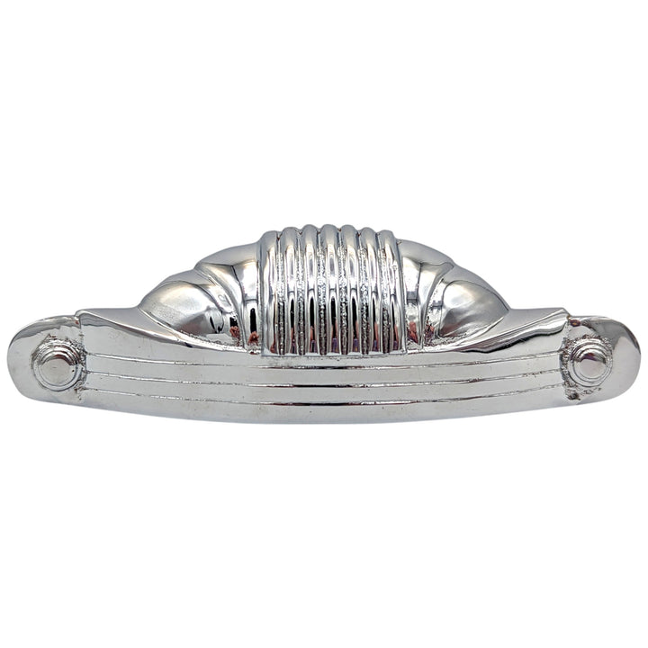 ##Antique Hardware## 5 Inch Overall (4 Inch c-c) Moderne Deco Cup Pull (Several Finishes Available)