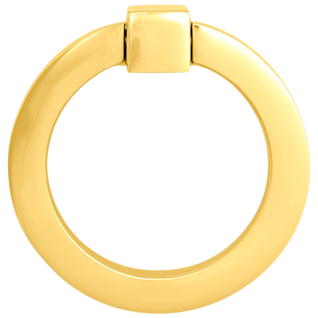 ##Antique Hardware## 3 Inch Mission Style Solid Brass Drawer Ring Pull (Several Finishes Available)