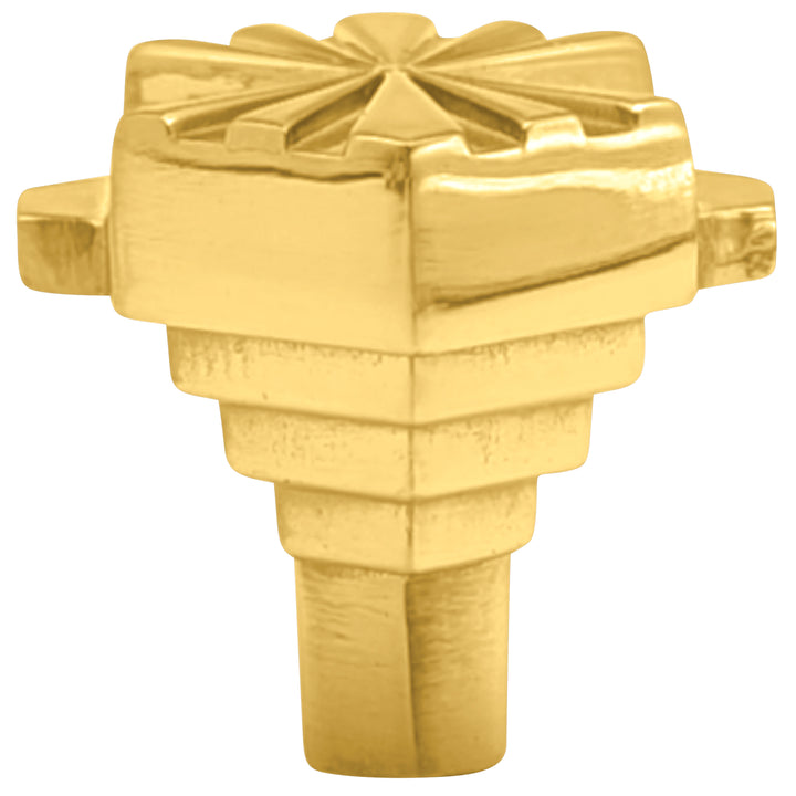 1 1/2 inch Moderne Deco Cabinet Knob (Several Finishes Available)