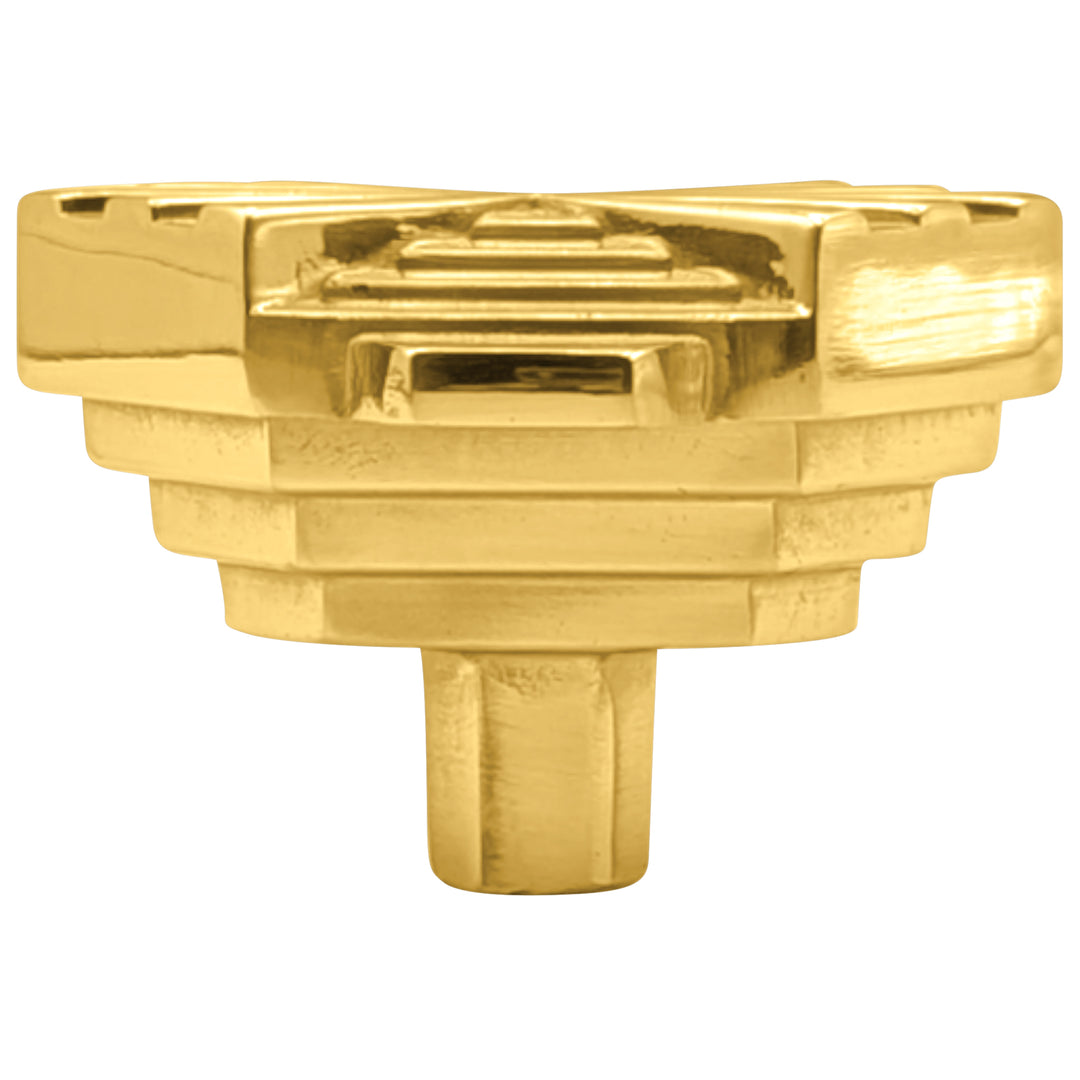 1 1/2 inch Moderne Deco Cabinet Knob (Several Finishes Available)