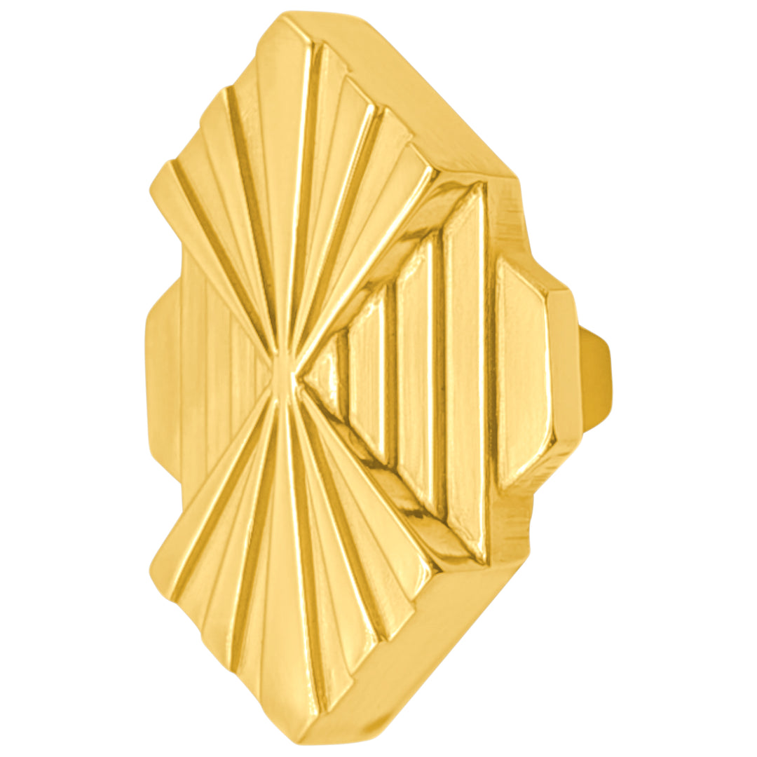 ##Antique Hardware## 1 1/2 inch Moderne Deco Cabinet Knob (Several Finishes Available)