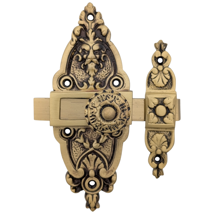 5 1/2 Gargoyle French Door or Cabinet Slide Bolt Latch (Several Finishes Available)