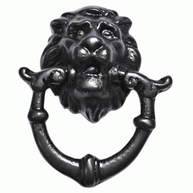 ##Antique Hardware## 2 4/5 Inch Solid Brass Lion Drop Drawer Ring Pull