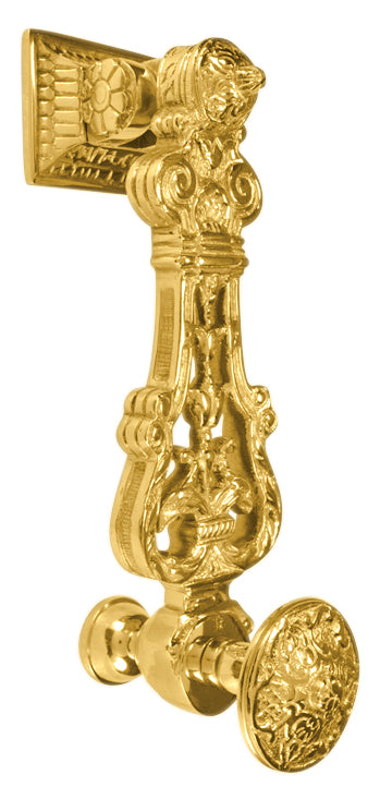 French Empire 9 inch Brass Lost Wax Cast Door Knocker (Several Finishes Available)