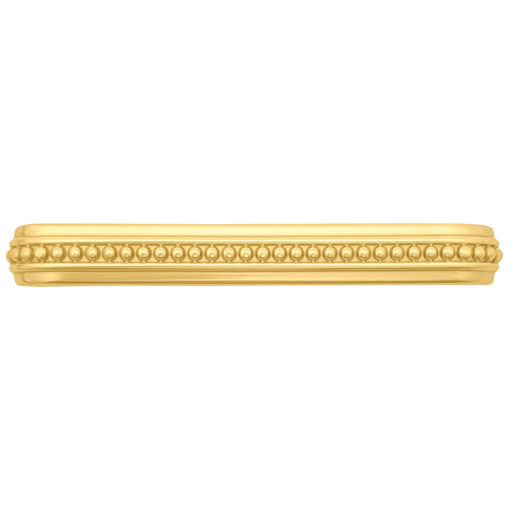 5 inch Overall (4.5 inch C-C) Beaded Signature Cabinet Pull (Several Finishes Available)