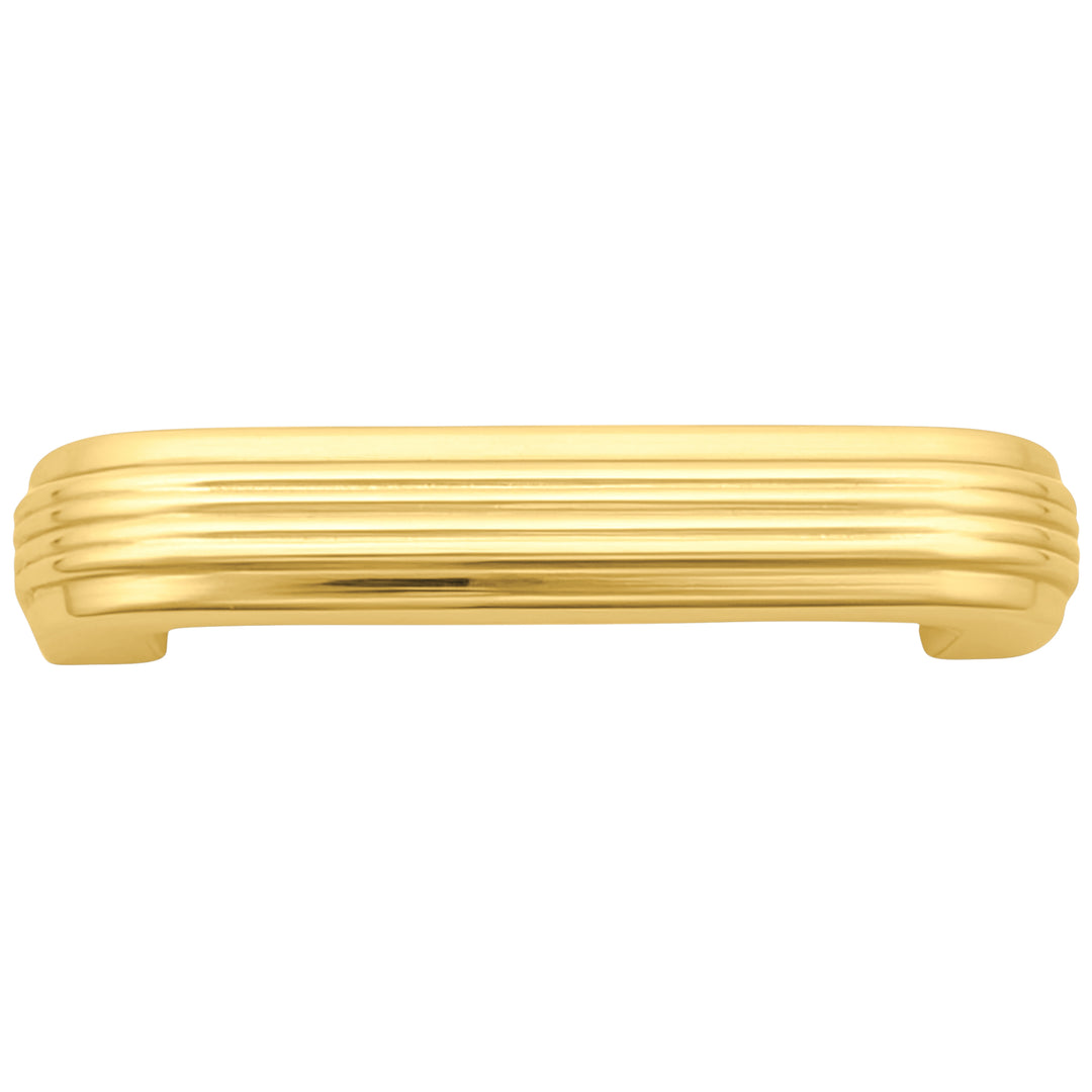 3 1/2 inch Overall (3 inch C-C) Moderne Deco Cabinet Pull (Several Finishes Available)