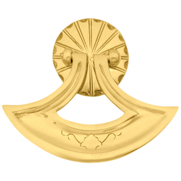 4 Inch Solid Brass Curved Drop Pull (Several Finishes Available)
