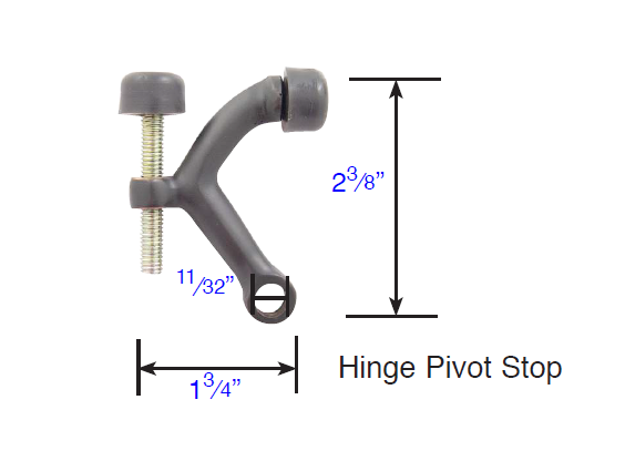 ##Antique Hardware## Pivot Hinge Stops (Several Finishes Available)